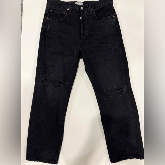 Agolde Pants - Agolde women’s Black Straight Jeans